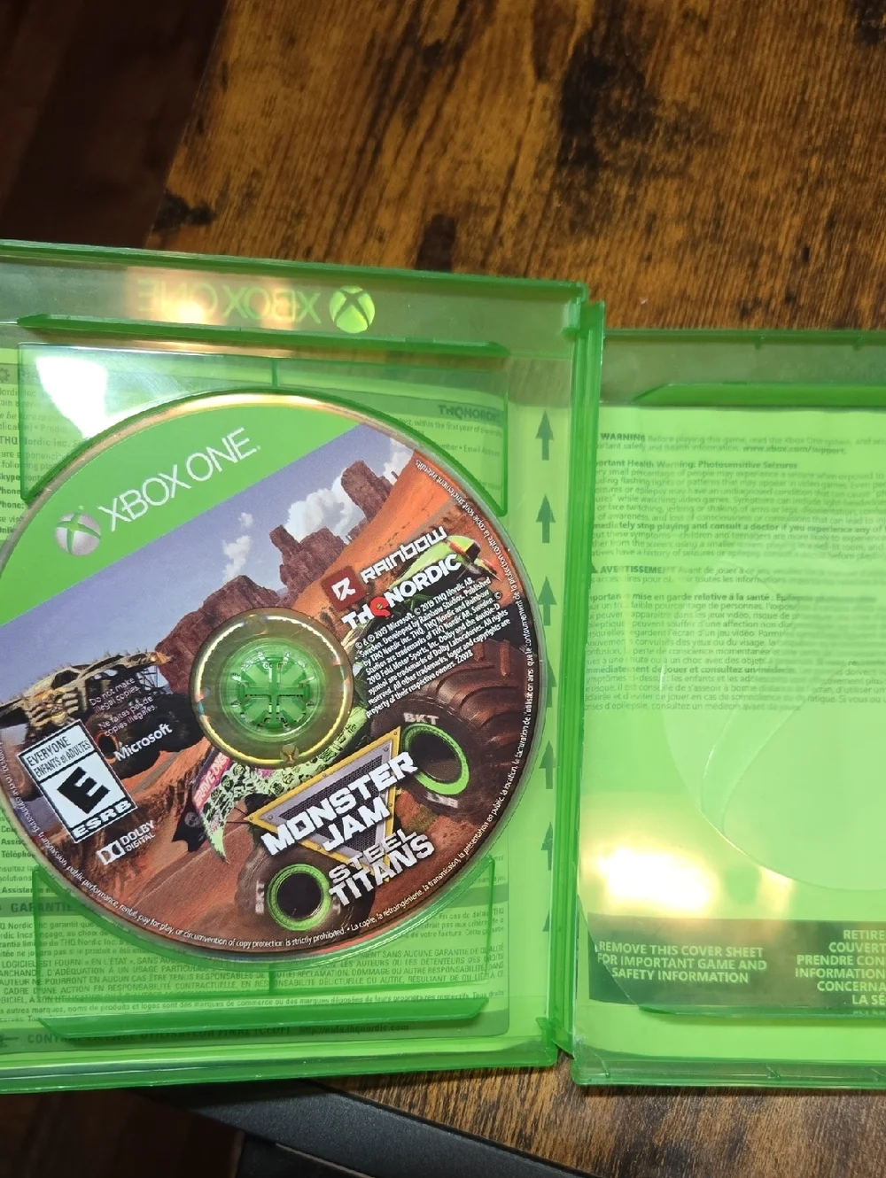 Monster Jam Steel Titans For XBox One Used